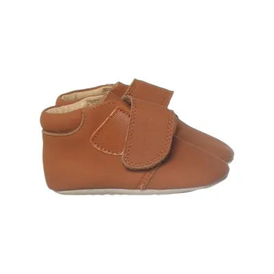 Chaussons pour bébé (Marron) de Pom Pom Cuir