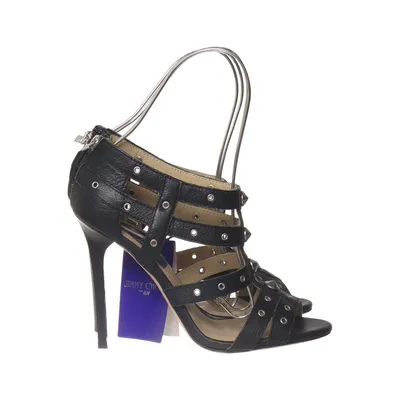High heel sandals (Black) from Jimmy Choo for H&M Leather