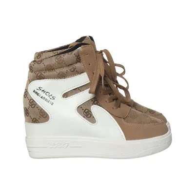Bottes à lacets (Beige, Blanc) de Shoes