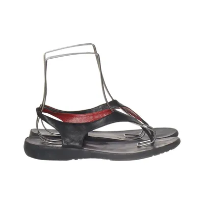 Sandals (Black, Red) from Minelli Leather