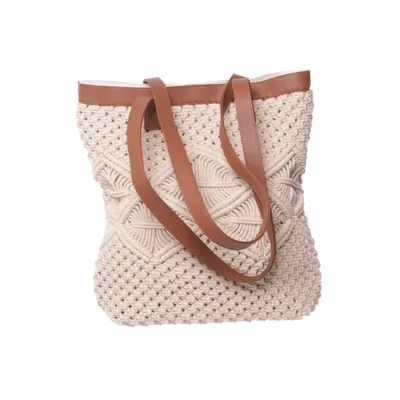 Schoudertas (Beige) van Bonprix Katoen