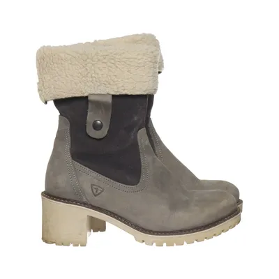 Ankle boots (Gray, Beige) from Tamaris Suede