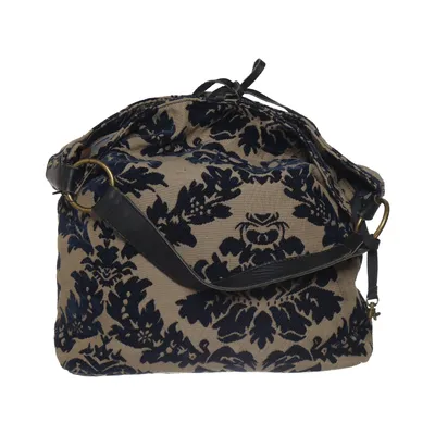 Håndtaske (Blå, Beige) fra Ceannis Bomuld, Polyester, Viscose