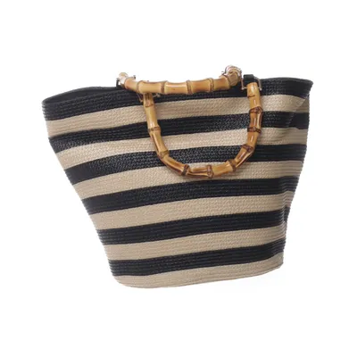 Håndtaske (Sort, Beige) fra Pieces