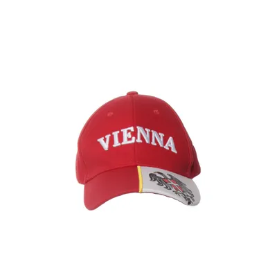 Honkbalpet (Rood, Wit) van Smile Katoen