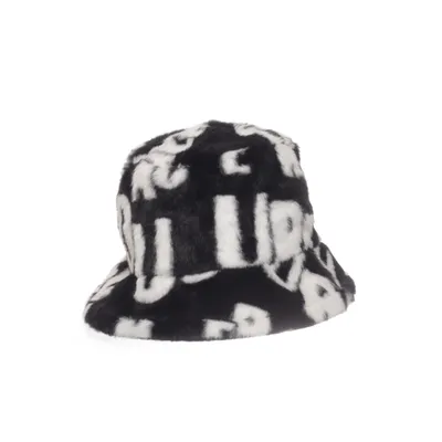 Bucket hat (Zwart, Wit)
