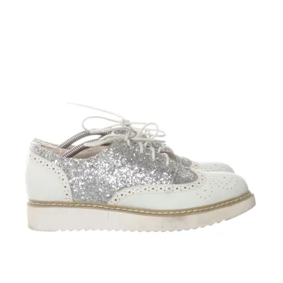 Brogues (White, Silver) from Tulipano