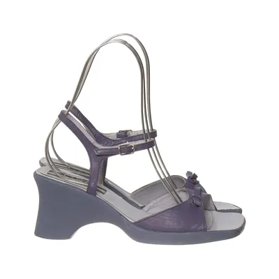 High heel sandals (Purple) from Lino Moda Leather