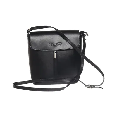 Shoulder-bag (Black) from Rylko Leather