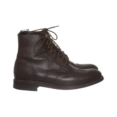Bottes à lacets (Marron) de Meermin Cuir
