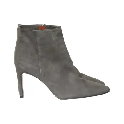 Heeled boots (Gray) from Sacha Leather
