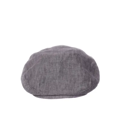 Flat cap (Brun) från Stetson Bomull, Linne