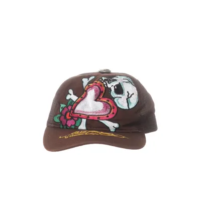 Baseball cap (Brown, Blue) from Ed Hardy by Christian Audigier Cotton, Polyester