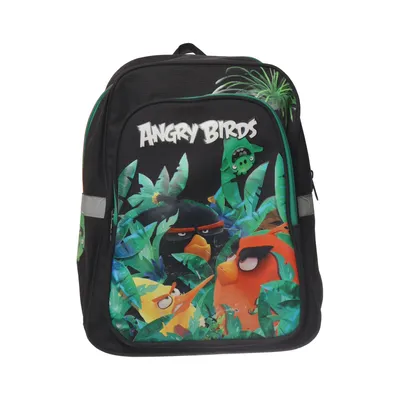 Backpack (Black, Multicolored) from Angry Birds