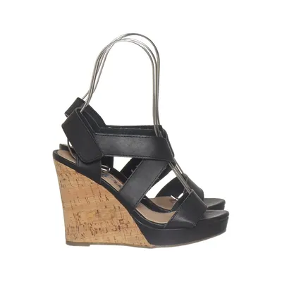 Chaussure compensées (Noir) de Refresh Faux cuir