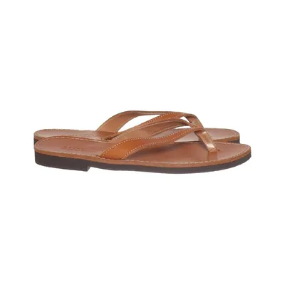 Teenslippers (Bruin) van Klimatsakis Leer