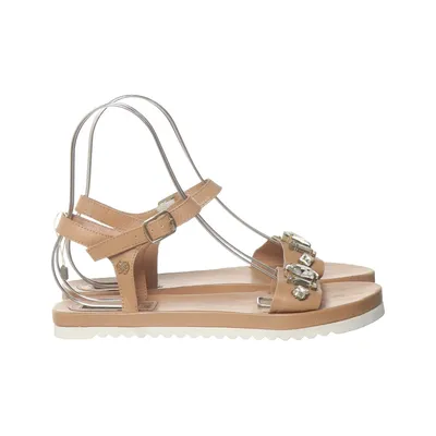 Sandals (Beige) from Cuplé Leather
