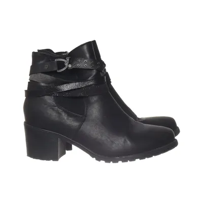 Ankle boots (Black) from Relife Leather