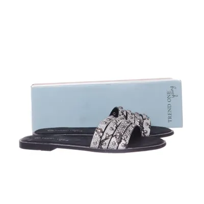 Mules (Noir, Blanc) de Trend One Young