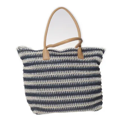 Strandtas (Blauw, Beige)