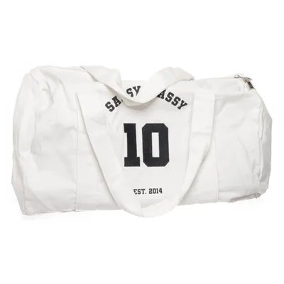 Training Bag (White, Black) from Sassy Classy