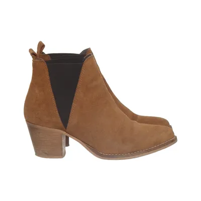 Heeled boots (Brown) from Calçado Guimarães Leather