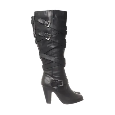 Boots (Black) from Just Fab Leather