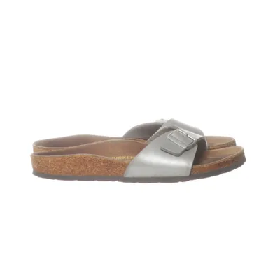 Hjemmeskor (Sølv) fra Birkenstock Læder