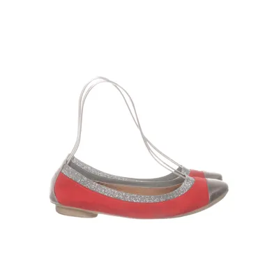 Ballerinaskor (Röd, Silverfärgad) från Stylesnob