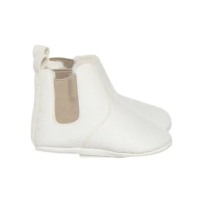 Baby booties (White) from Loafs By Sweden Leather, Wool