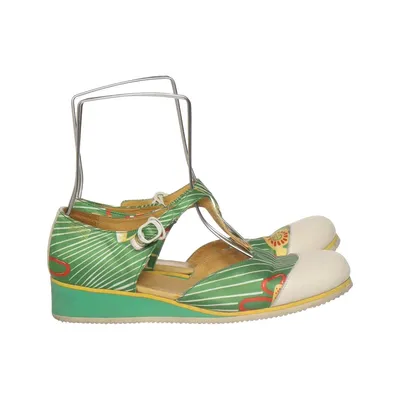 Wedges (Green, White, Multicolored) from Camper Leather