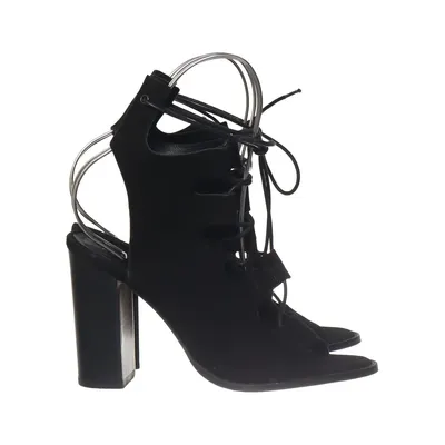 Sandales à talons hauts (Noir) de Henry Kole Cuir
