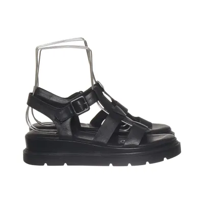 Sandalen (Zwart) van Tamaris Leer