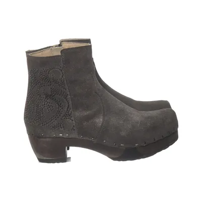 Heeled boots (Gray) from SOFTCLOX Leather