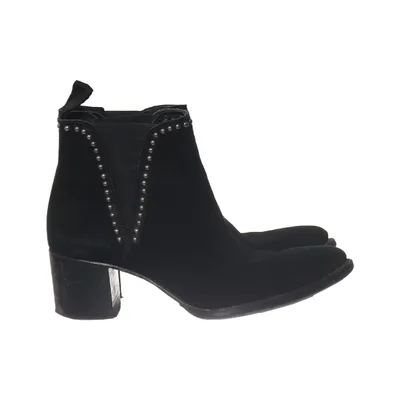 Bottes à talons (Noir) de Primeboots Cuir
