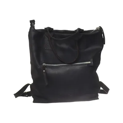 Sac à dos (Noir) de Zign Coton, Cuir