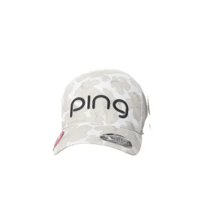 Baseballkeps (Vit, Flerfärgad) från Ping Elastan, Polyester