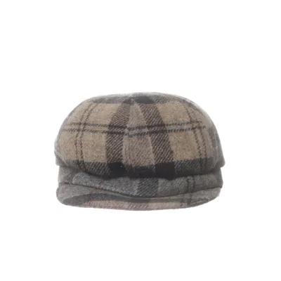 Newsboy cap (Brown, Black, Gray) from Barbour Polyester, Wool