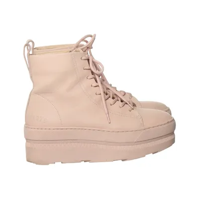 Laced boots (Pink) from Gram Leather
