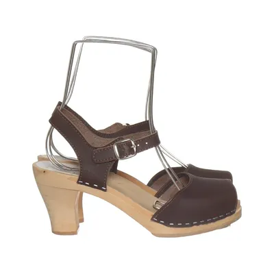 Clogs (Brown) from Maguba Leather