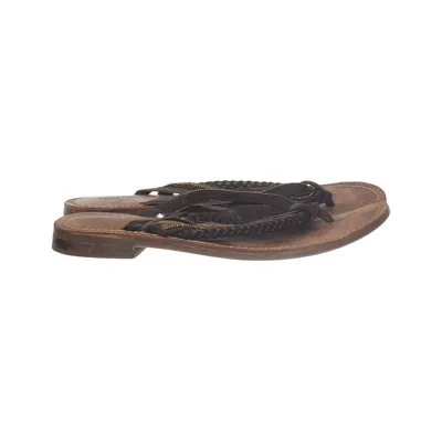 Flip-flops (Brown, Black) from Nilson Leather