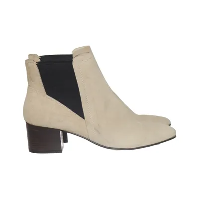Laarzen met hak (Beige, Zwart) van Cobler Leer