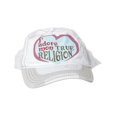 Truckerkeps (Vit, Grå, Flerfärgad) från True Religion Bomull, Polyester