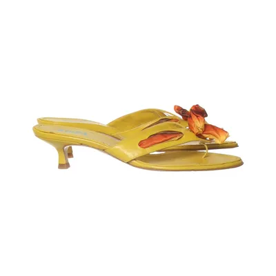 Mules (Yellow, Orange) from Zinda Leather