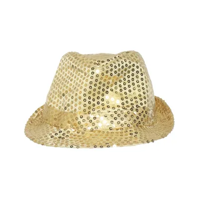 Fedora hoed (Goud)