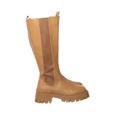 Boots (Brown) from ASOS Design Faux leather