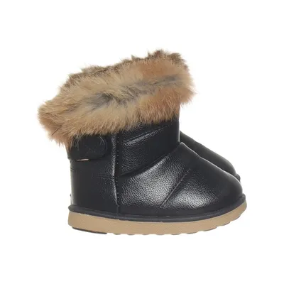 Ankle boots (Black, Brown) from Comfy Kids Faux fur, Polyurethane