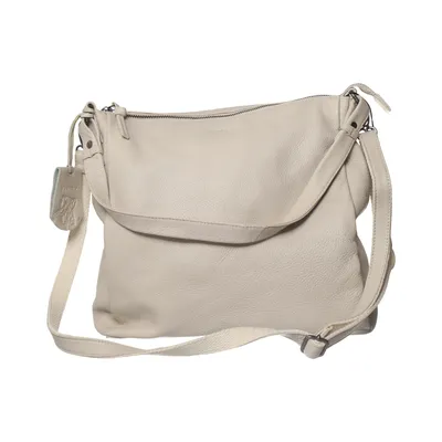 Shoulder-bag (Beige) from Burkely Leather, Polyester