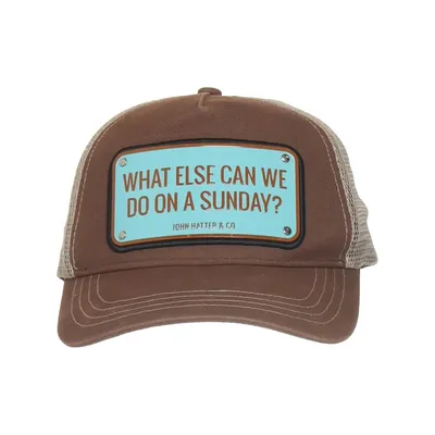 Trucker cap (What Else Can We Do On A Sunday?) fra John Hatter & Co Bomuld, Polyester
