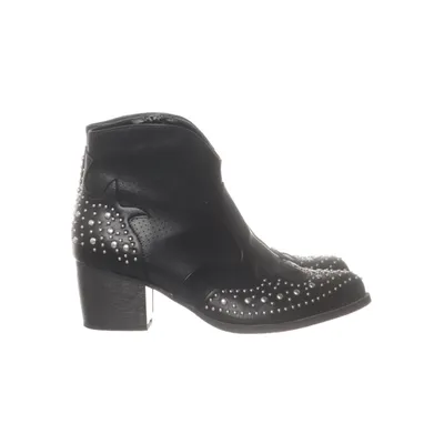Cowboylaarzen (Zwart, Zilver) van Fashion & Bella